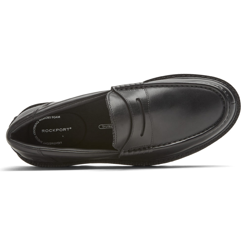 Rockport Slip-On For Mens Black - Peirson Penny Keeper - QS4802653